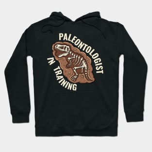 Paleontologist In Training Fathers Day Gift Funny Retro Vintage Hoodie